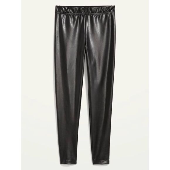 NWT Old Navy High-Waisted Faux-Leather Panel
Leggings For Women in Blackjack - Picture 4 of 10